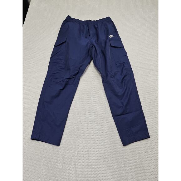 Nike Pants Mens Large Club Cargo Pants Utility Active Blue - Picture 1 of 8
